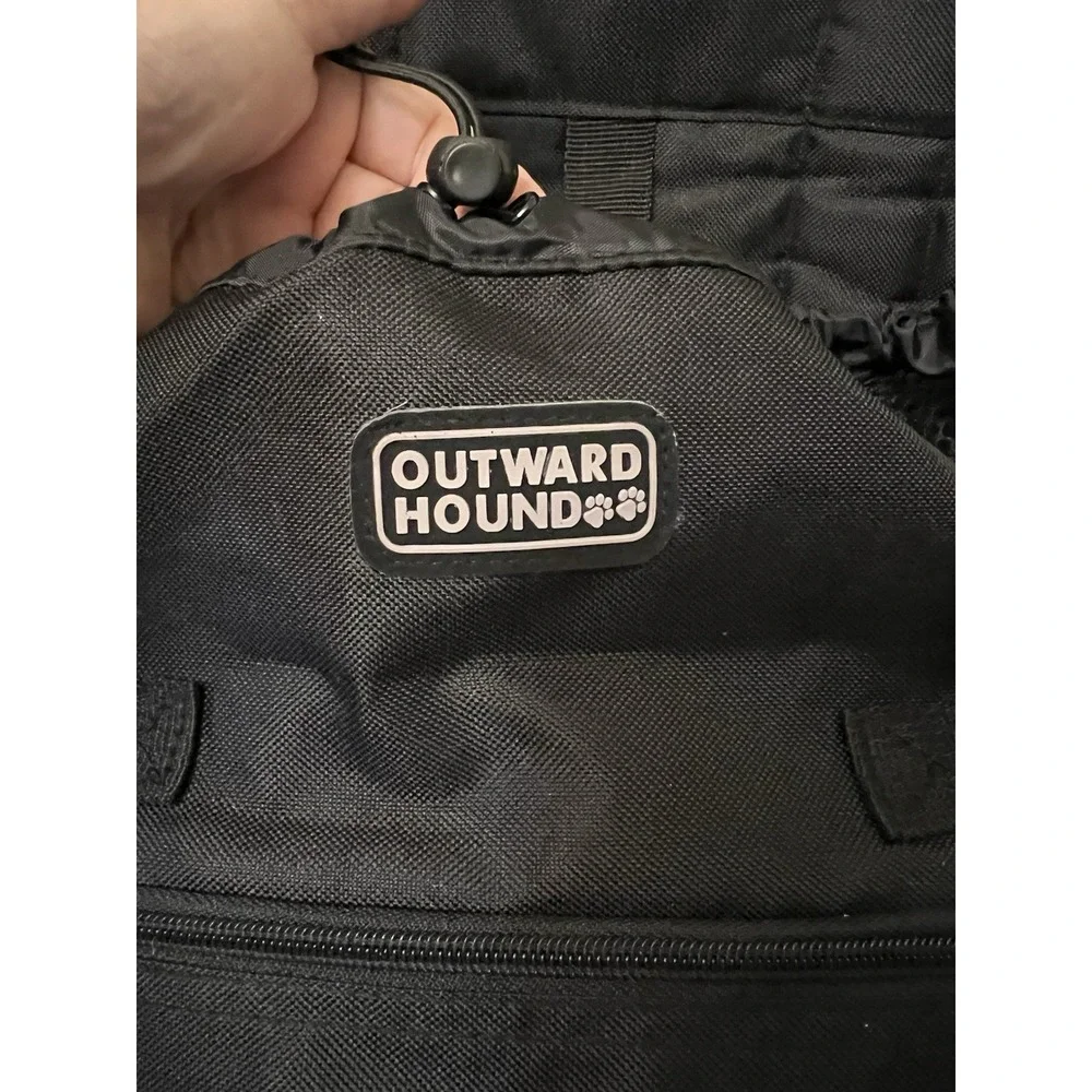 Outward Hound Small Dog Front Carrier Black Adjustable Straps Pet Travel Bag